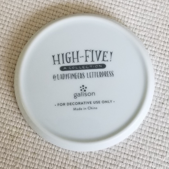 Galison Ceramic Ring Dish or Cup Coster Set of 2 - Picture 4 of 6